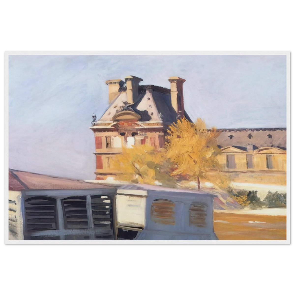 Le Pavillon de Flore Framed Poster | Edward Hopper Framed Prints Wall Art | Edward Hopper Print