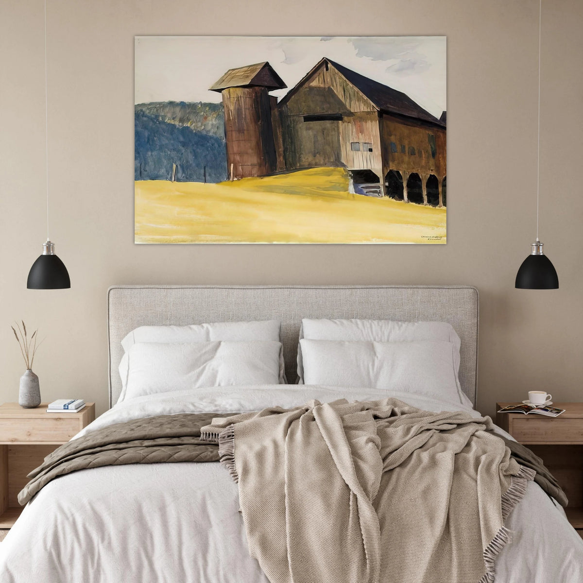 Barn and Silo, Vermont Poster | Edward Hopper Poster | Edward Hopper Print