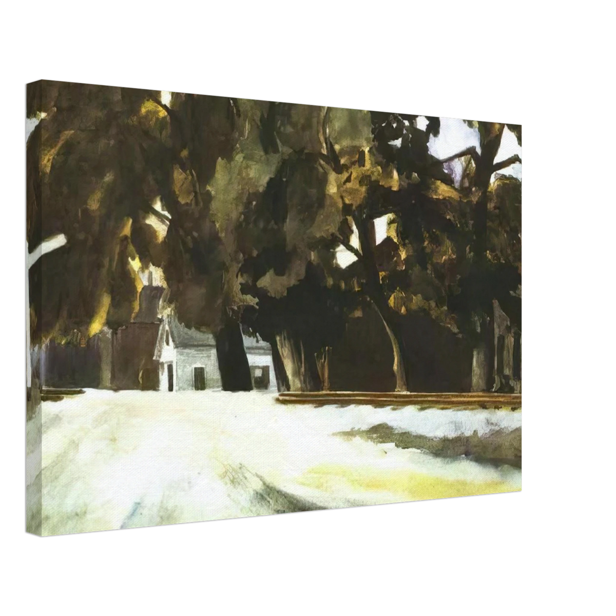 Railroad Crossing Canvas | Edward Hopper Canvas | Edward Hopper Print
