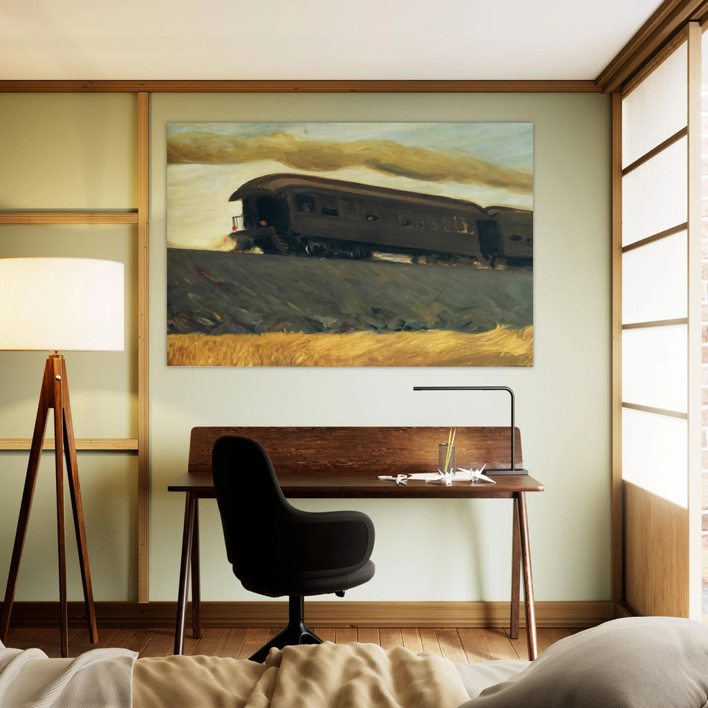 Railroad Train Poster | Edward Hopper Poster | Edward Hopper Print