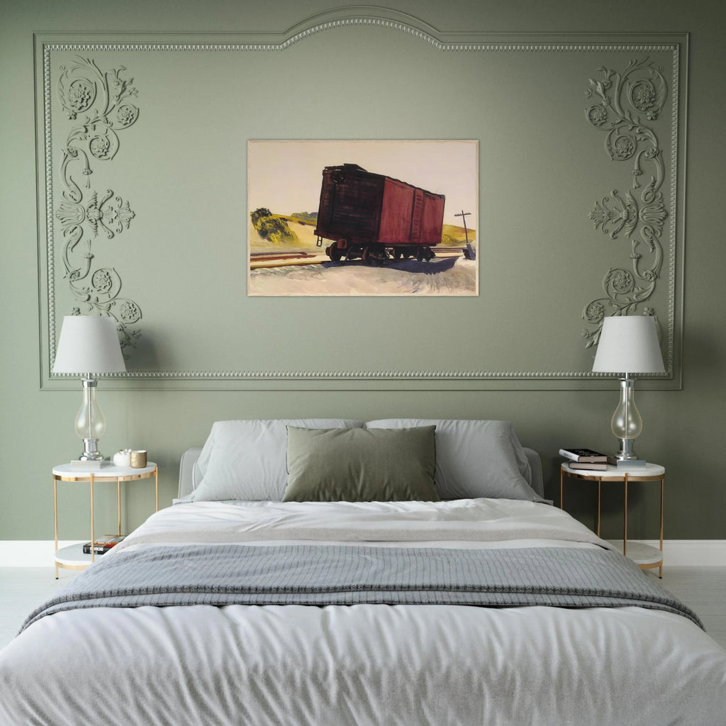 Freight Car at Truro Framed Poster | Edward Hopper Framed Prints Wall Art | Edward Hopper Print