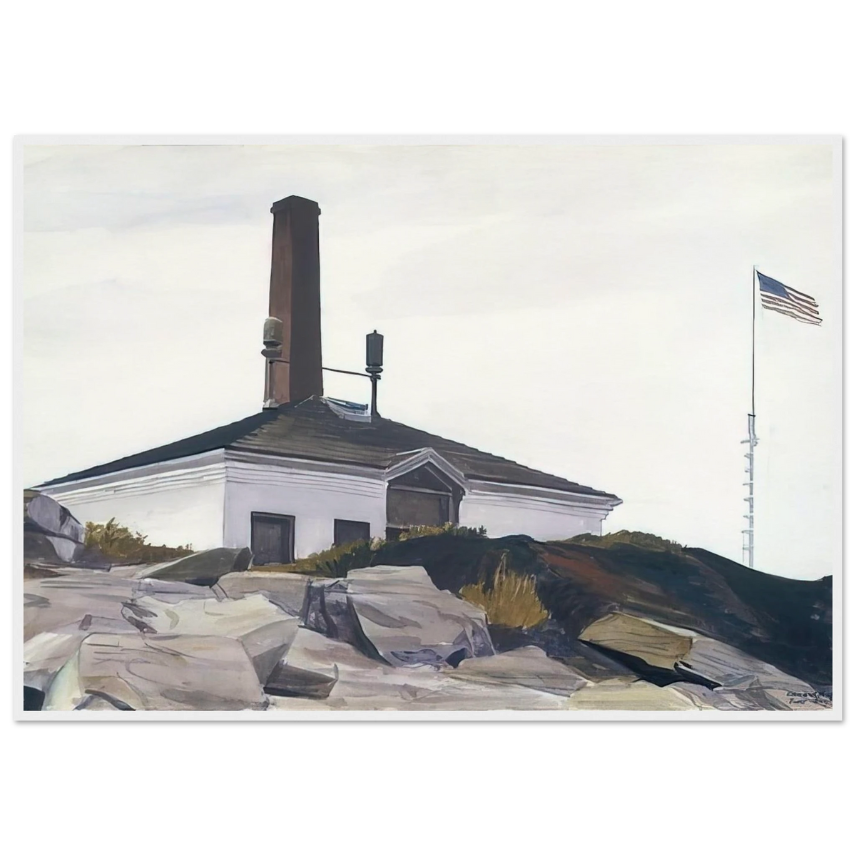 House of the Foghorn, I Framed Poster | Edward Hopper Framed Prints Wall Art | Edward Hopper Print