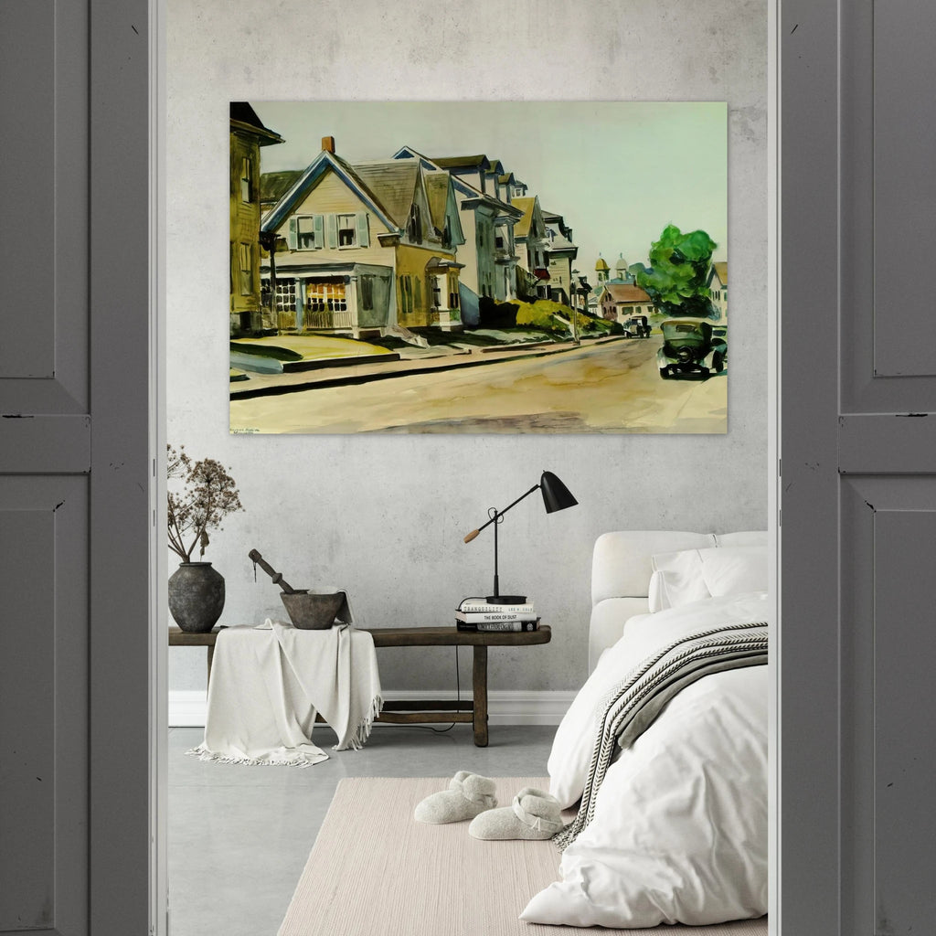 Sun on Prospect Street Gloucester, Massachusetts Poster | Edward Hopper Poster | Edward Hopper Print