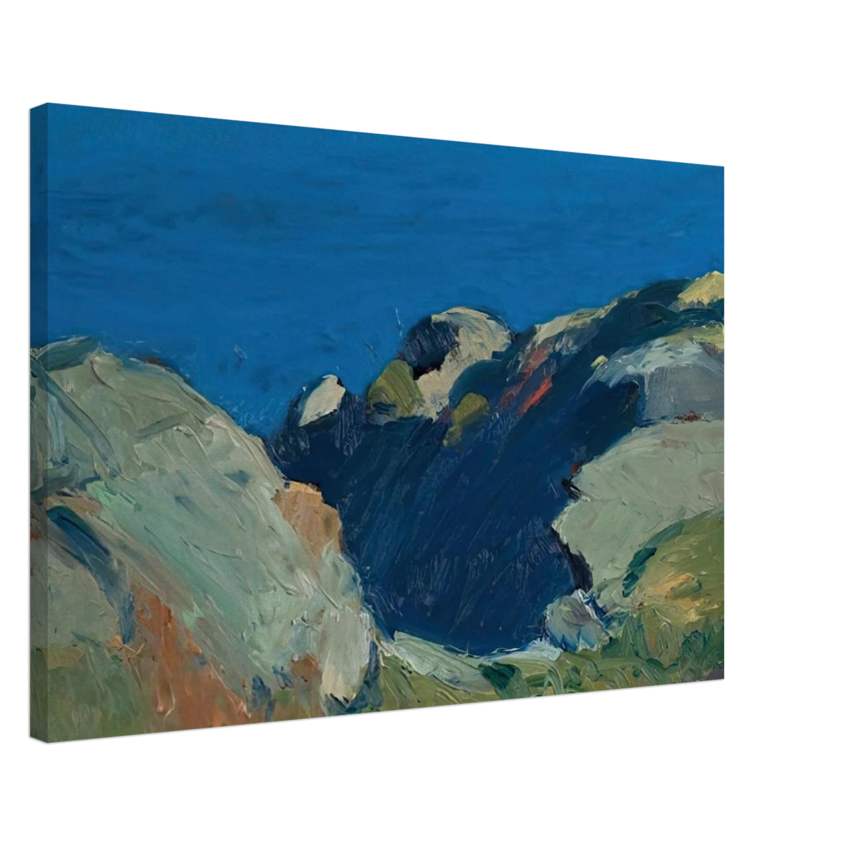 Rocks and Sea Canvas | Edward Hopper Canvas | Edward Hopper Print
