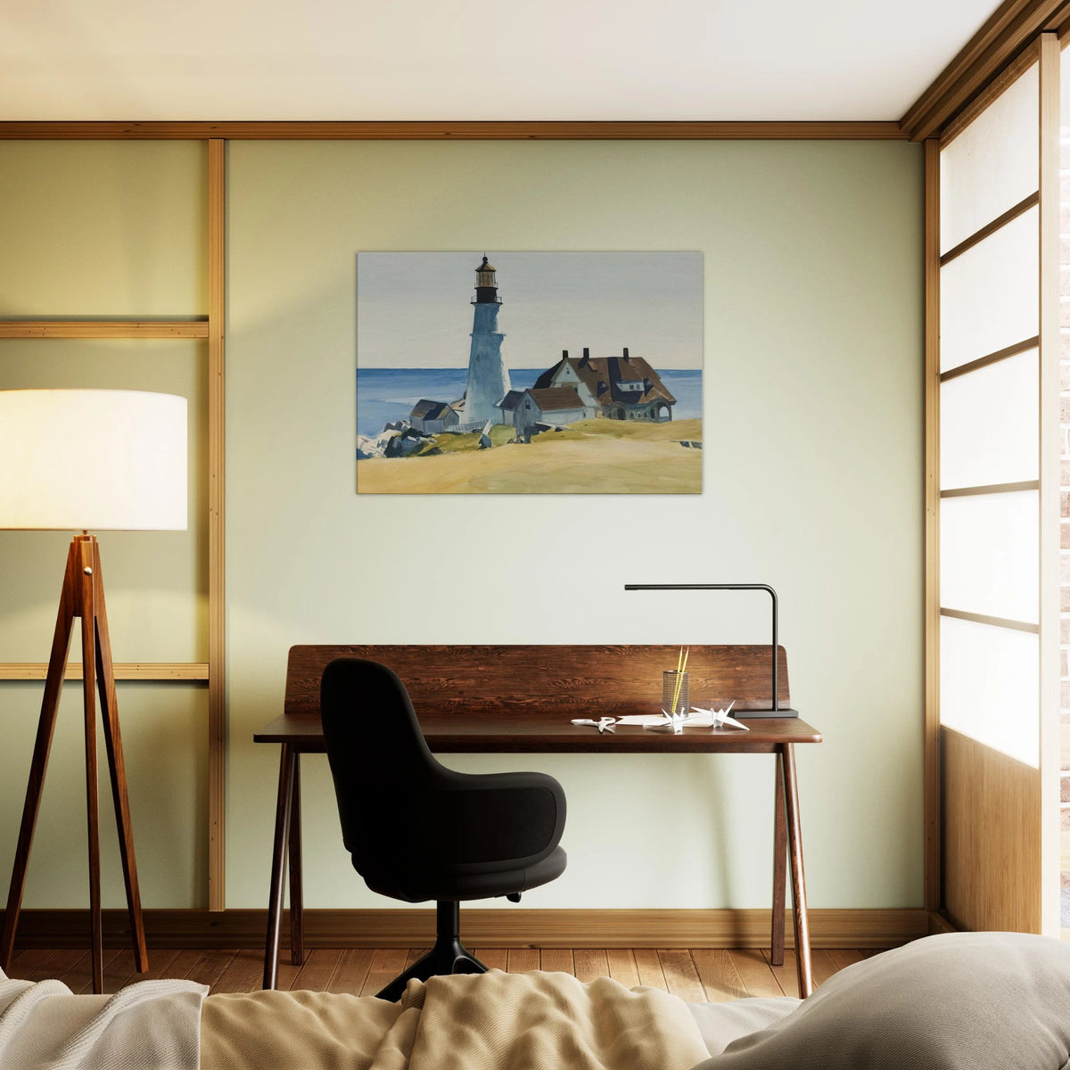 Lighthouse and Buildings, Portland Head, Cape Elizabeth, Maine Canvas | Edward Hopper Canvas | Edward Hopper Print