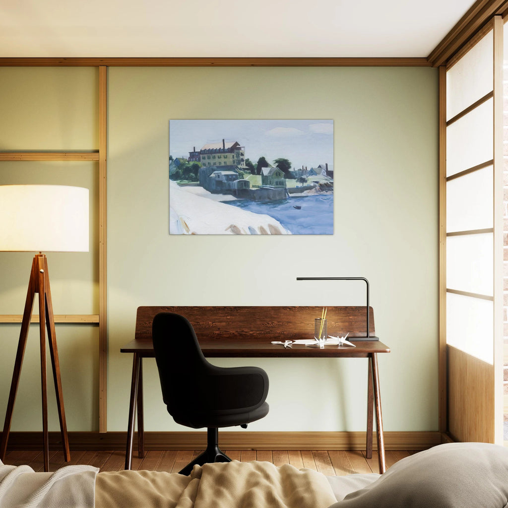 Small Town on Cove Canvas | Edward Hopper Canvas | Edward Hopper Print