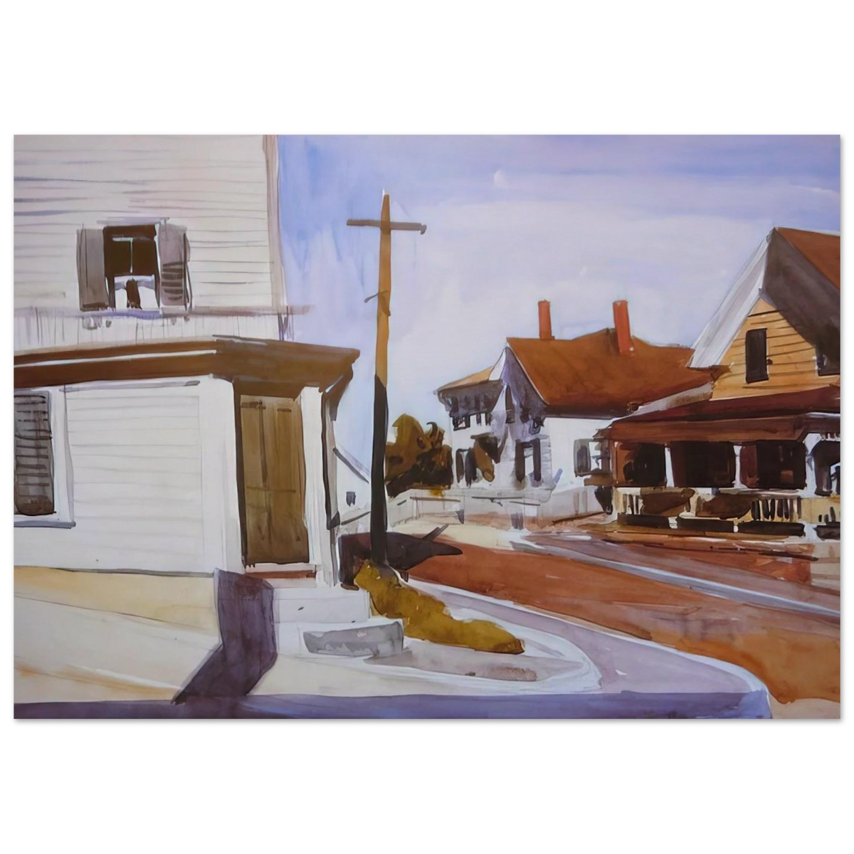 Street Corner Poster | Edward Hopper Poster | Edward Hopper Print