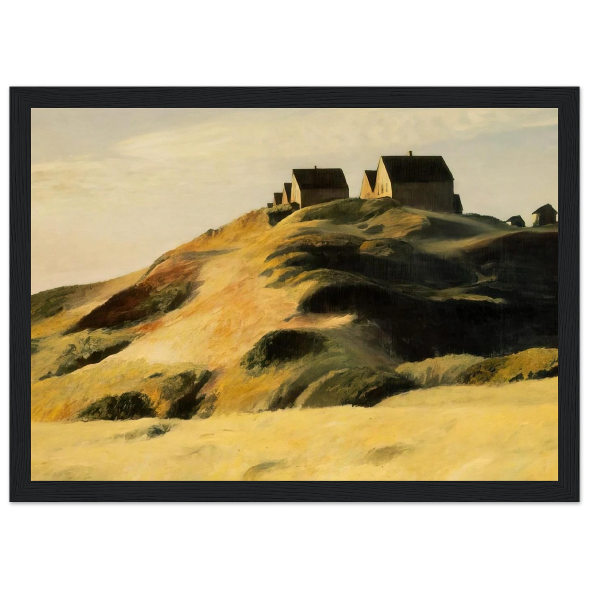 Corn Hill Framed Poster | Edward Hopper Framed Prints Wall Art | Edward Hopper Print