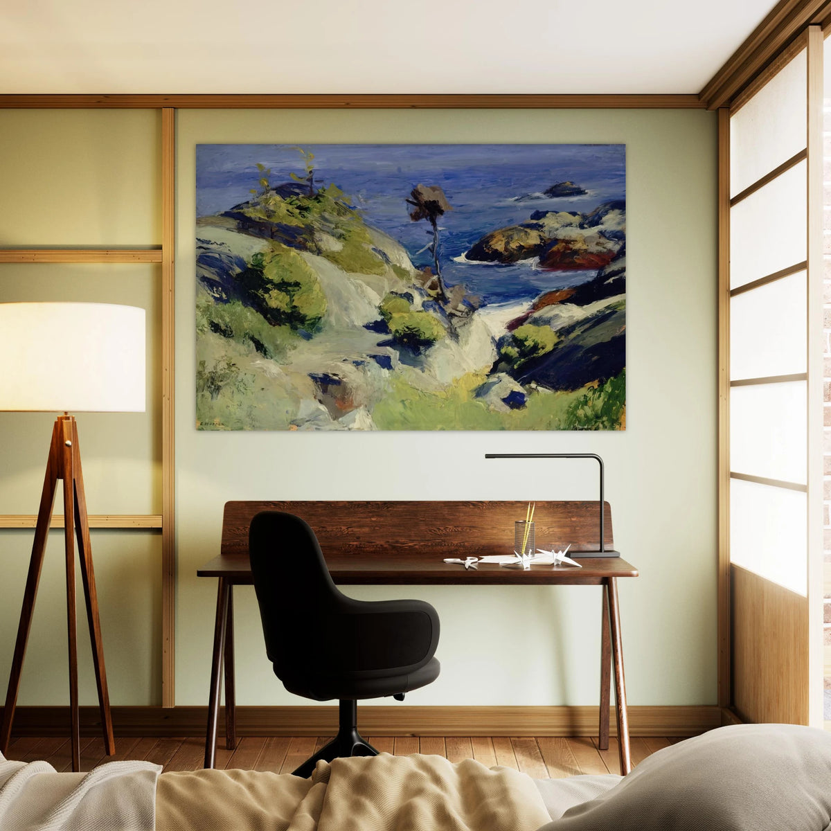 Monhegan Landscape Poster | Edward Hopper Poster | Edward Hopper Print