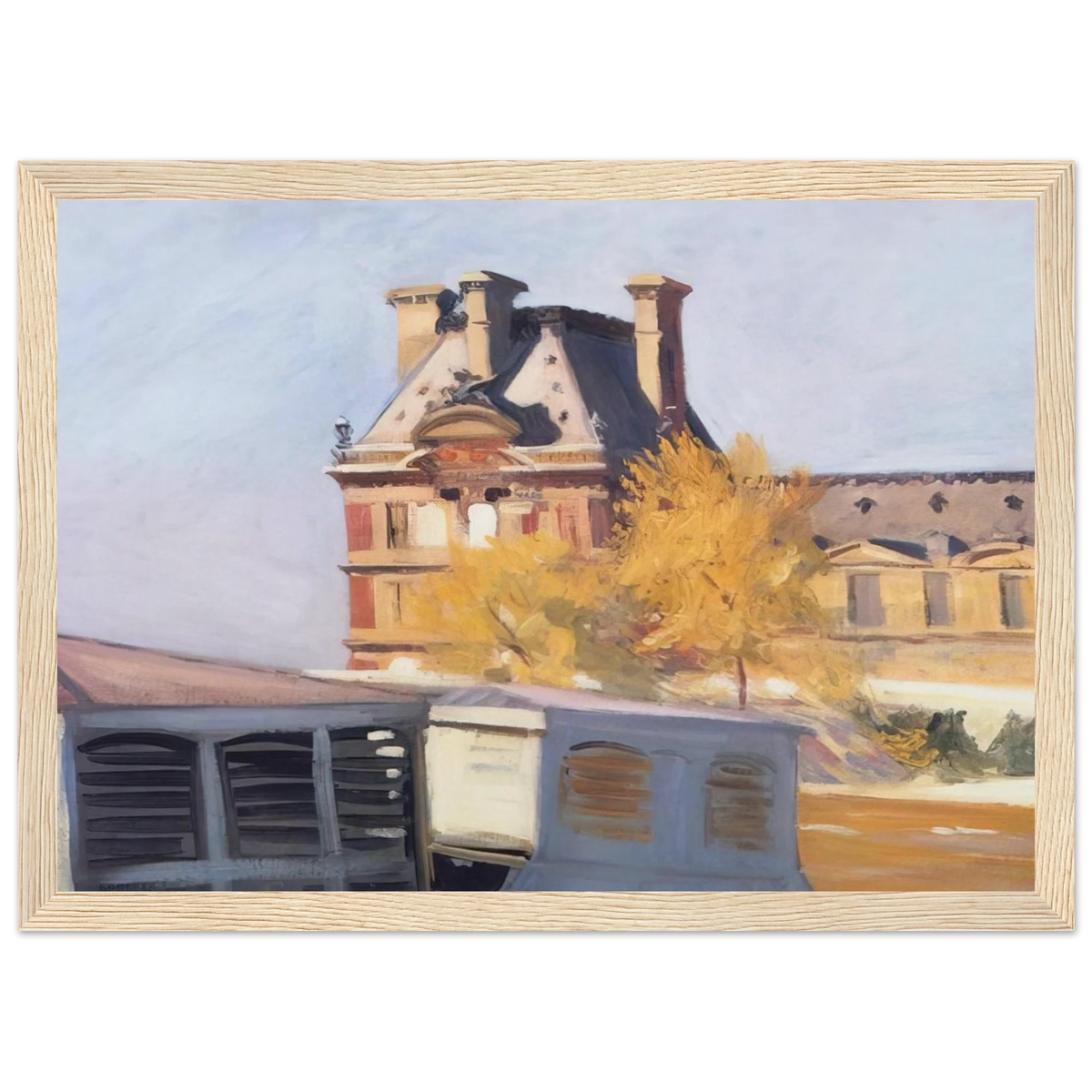 Le Pavillon de Flore Framed Poster | Edward Hopper Framed Prints Wall Art | Edward Hopper Print