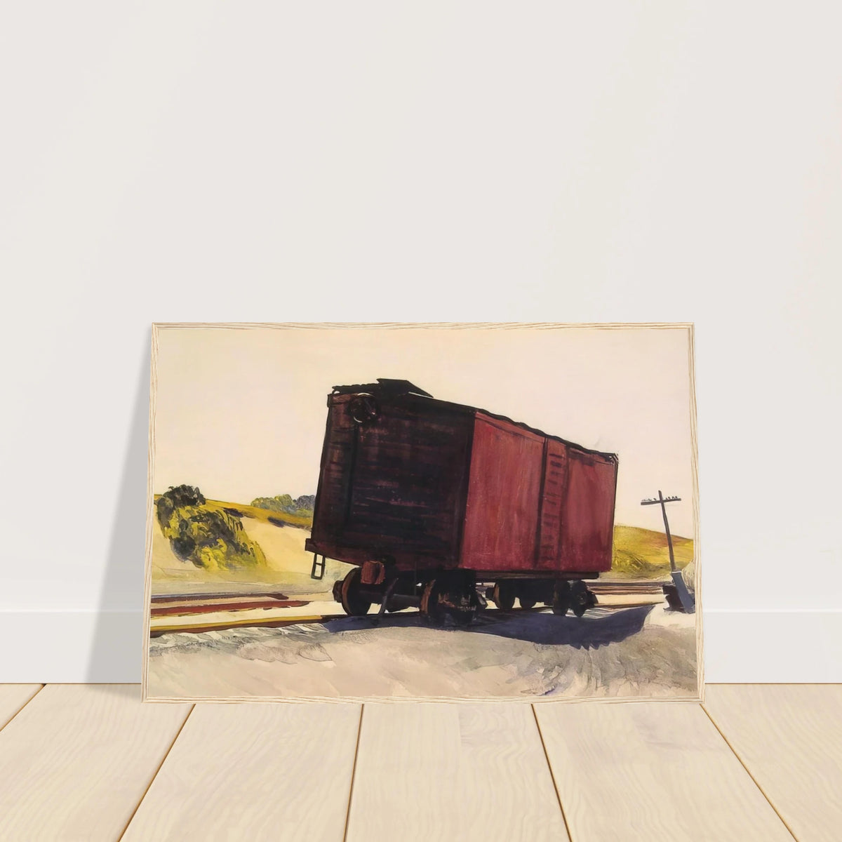 Freight Car at Truro Framed Poster | Edward Hopper Framed Prints Wall Art | Edward Hopper Print