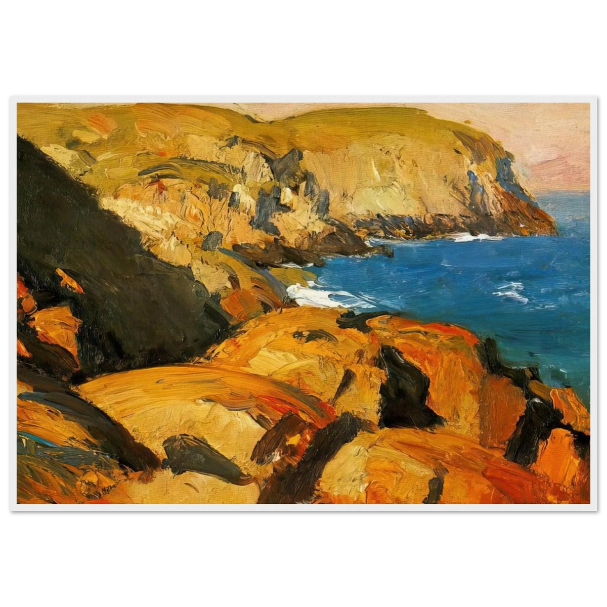 Blackhead, Monhegan Framed Poster | Edward Hopper Framed Prints Wall Art | Edward Hopper Print