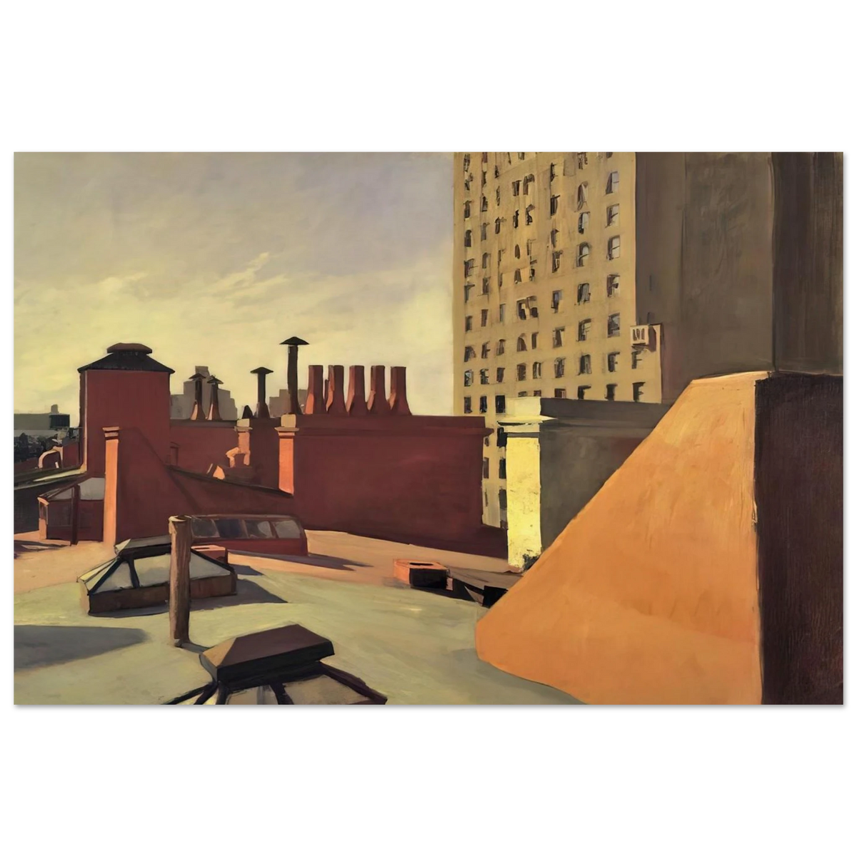 City Roofs Poster | Edward Hopper Poster | Edward Hopper Print