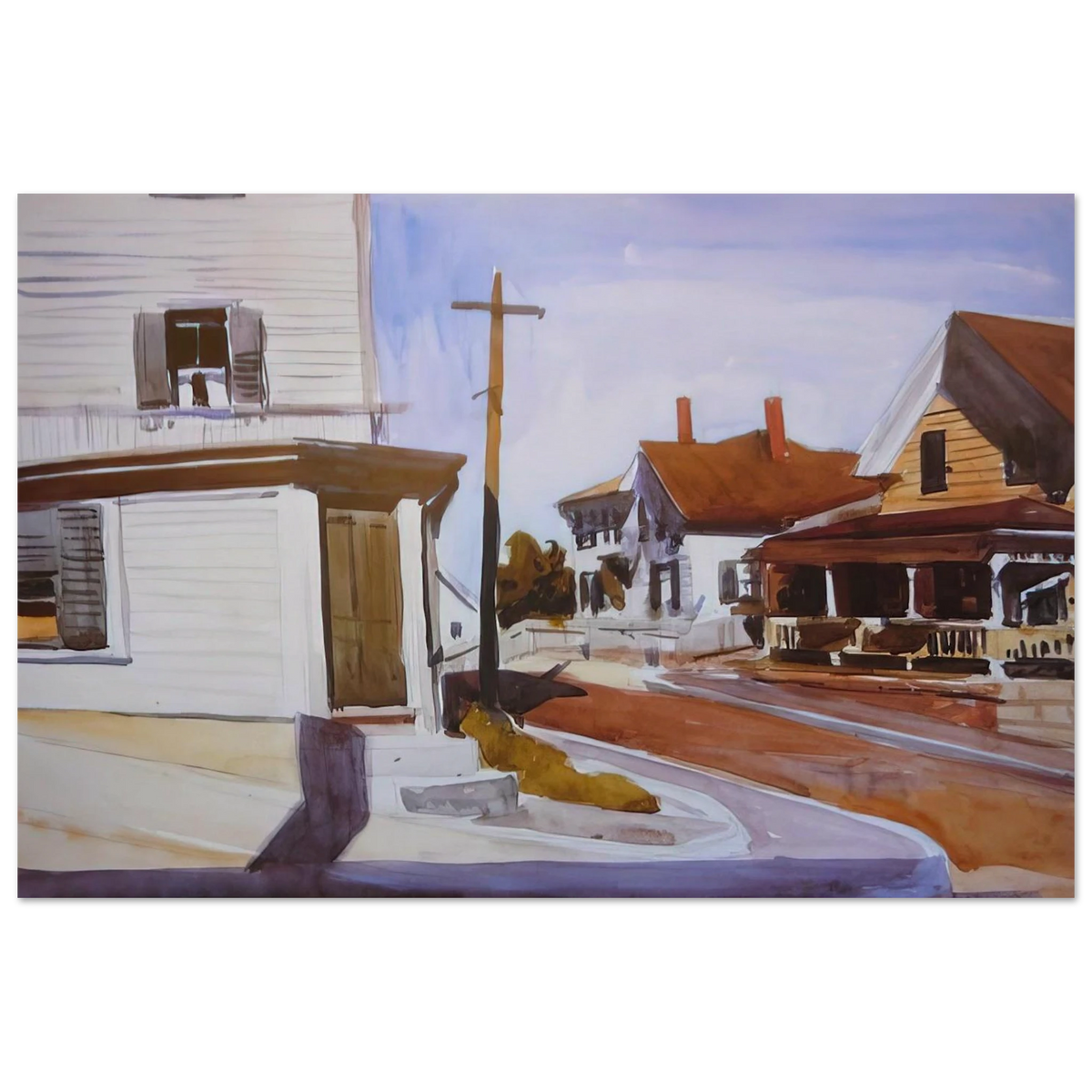 Street Corner Poster | Edward Hopper Poster | Edward Hopper Print