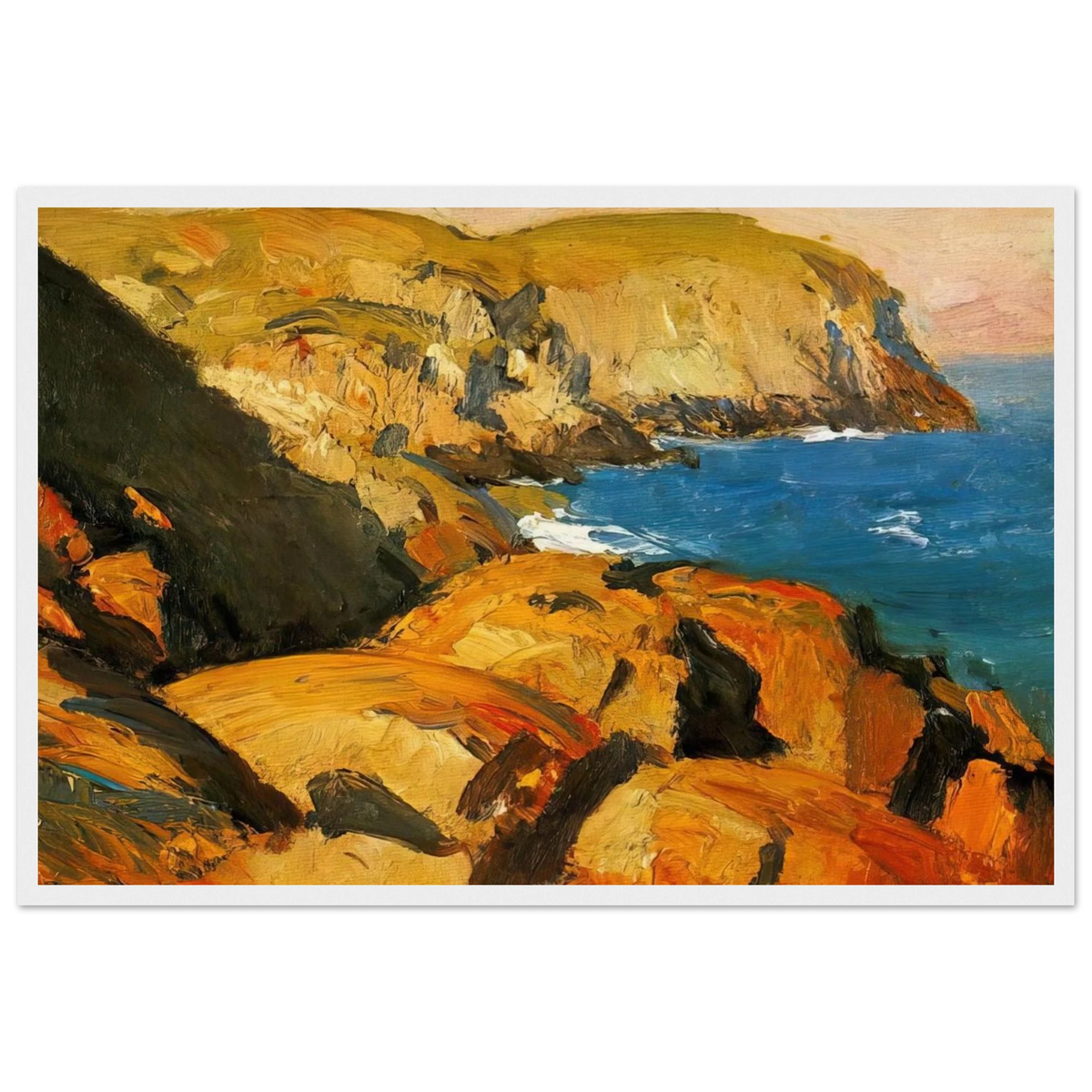 Blackhead, Monhegan Framed Poster | Edward Hopper Framed Prints Wall Art | Edward Hopper Print