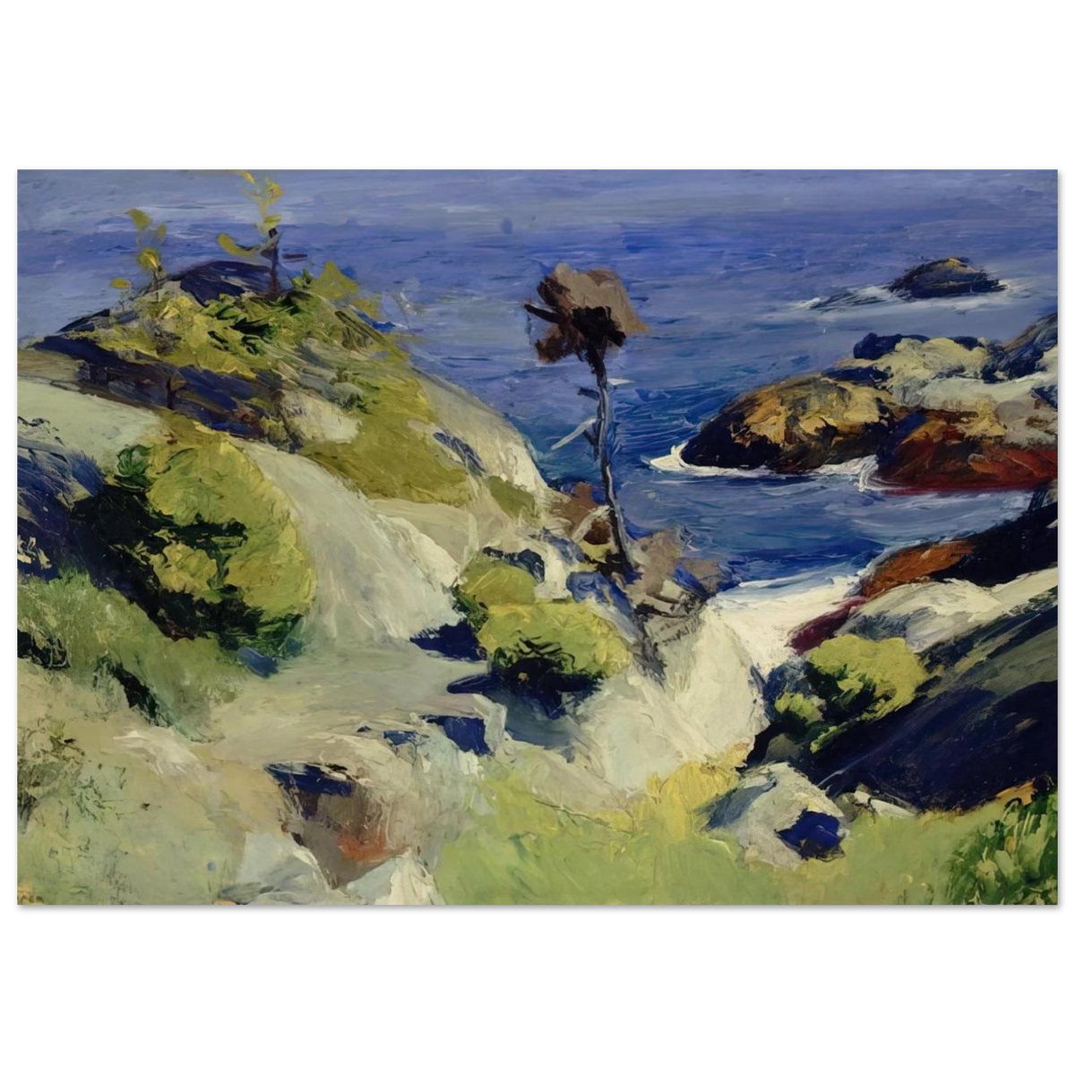 Monhegan Landscape Poster | Edward Hopper Poster | Edward Hopper Print