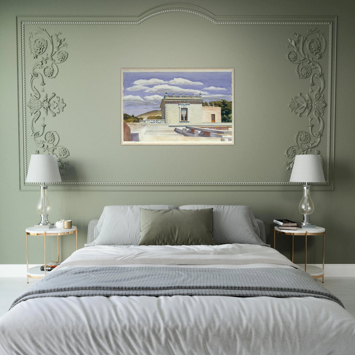 Saltillo Mansion Framed Poster | Edward Hopper Framed Prints Wall Art | Edward Hopper Print