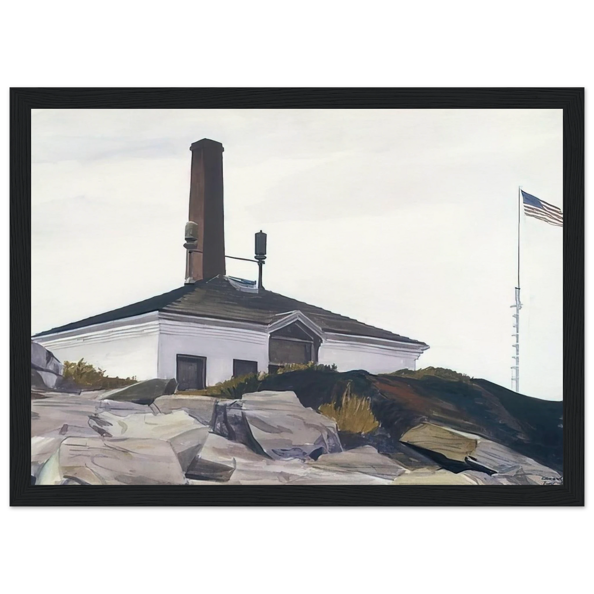 House of the Foghorn, I Framed Poster | Edward Hopper Framed Prints Wall Art | Edward Hopper Print