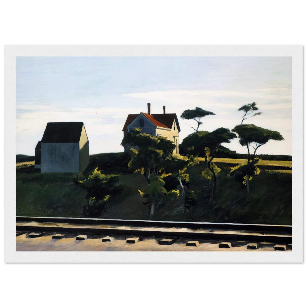 New York, New Haven and Hartford Framed Poster | Edward Hopper Framed Prints Wall Art | Edward Hopper Print