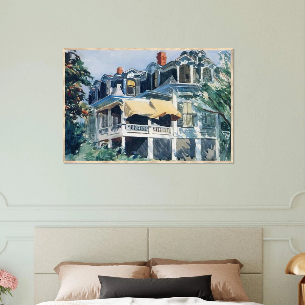 The Mansard Roof Framed Poster | Edward Hopper Framed Prints Wall Art | Edward Hopper Print