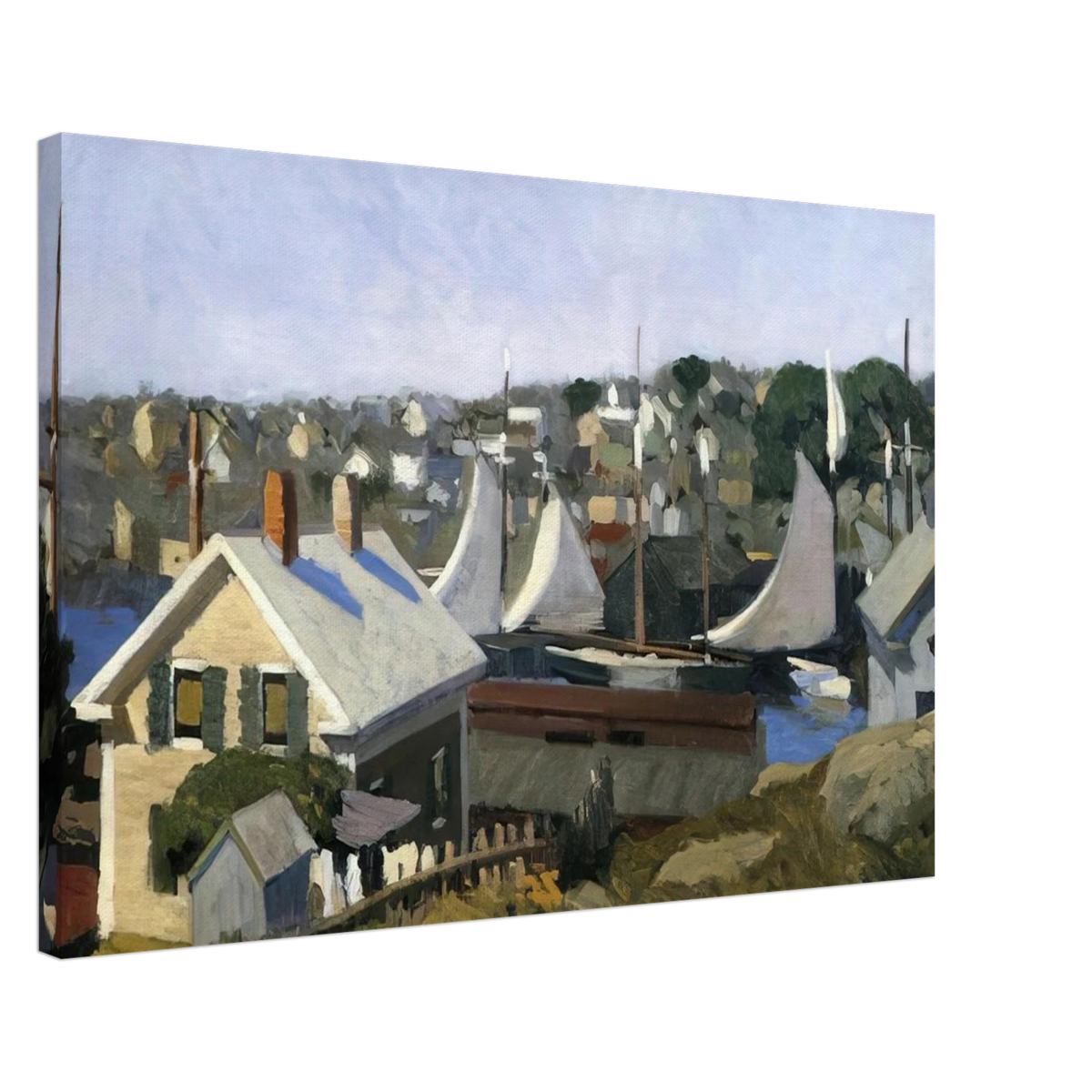 Gloucester Harbor Canvas | Edward Hopper Canvas | Edward Hopper Print