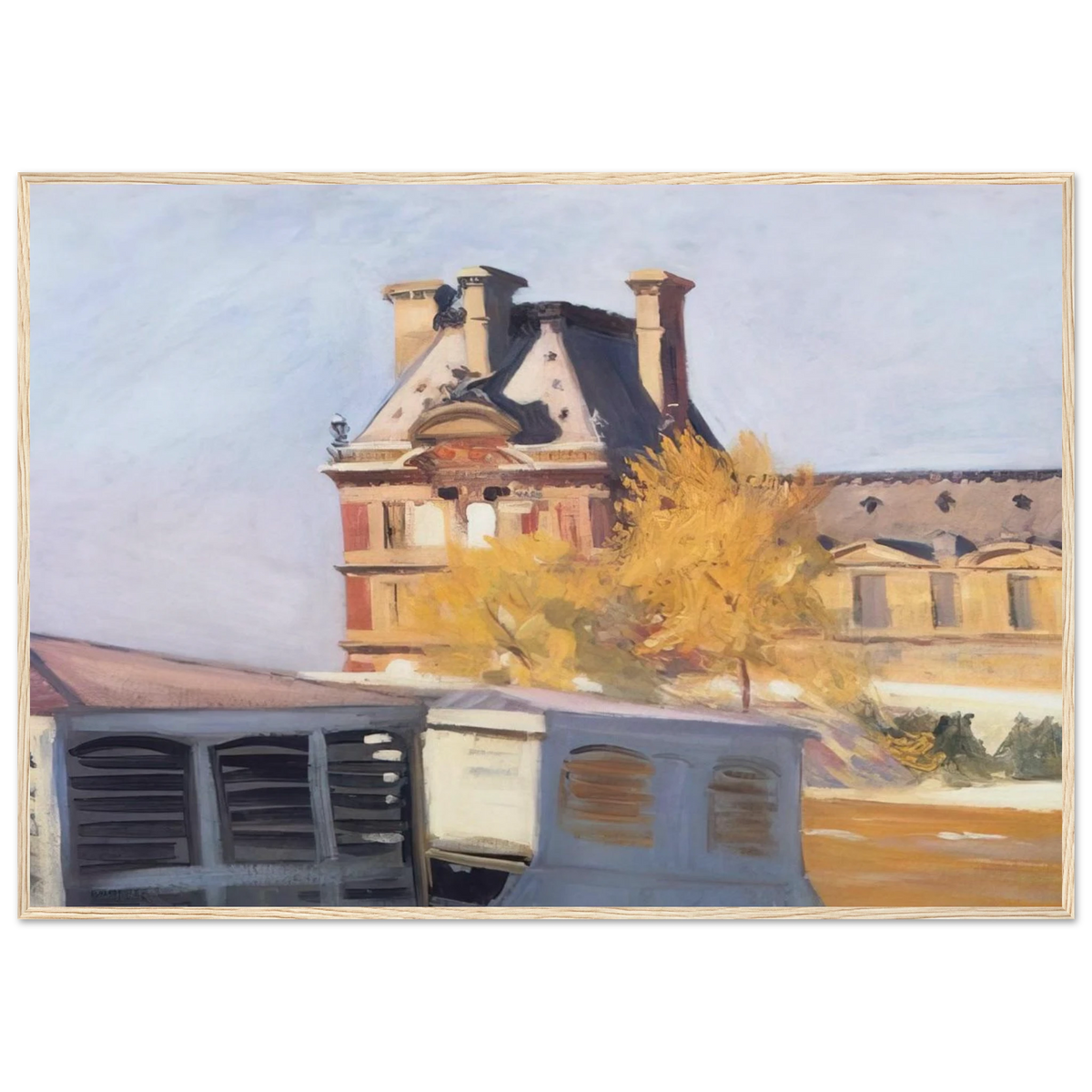 Le Pavillon de Flore Framed Poster | Edward Hopper Framed Prints Wall Art | Edward Hopper Print
