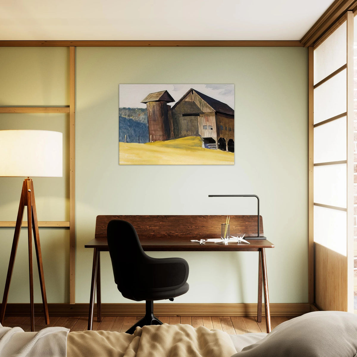 Barn and Silo, Vermont Canvas | Edward Hopper Canvas | Edward Hopper Print