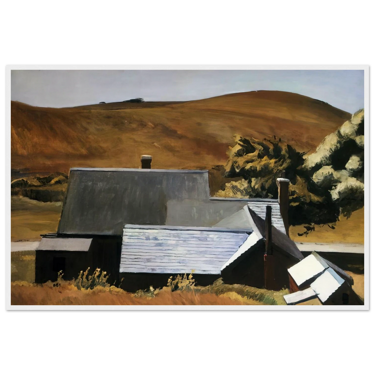 Burly Cobb s House, South Truro Framed Poster | Edward Hopper Framed Prints Wall Art | Edward Hopper Print