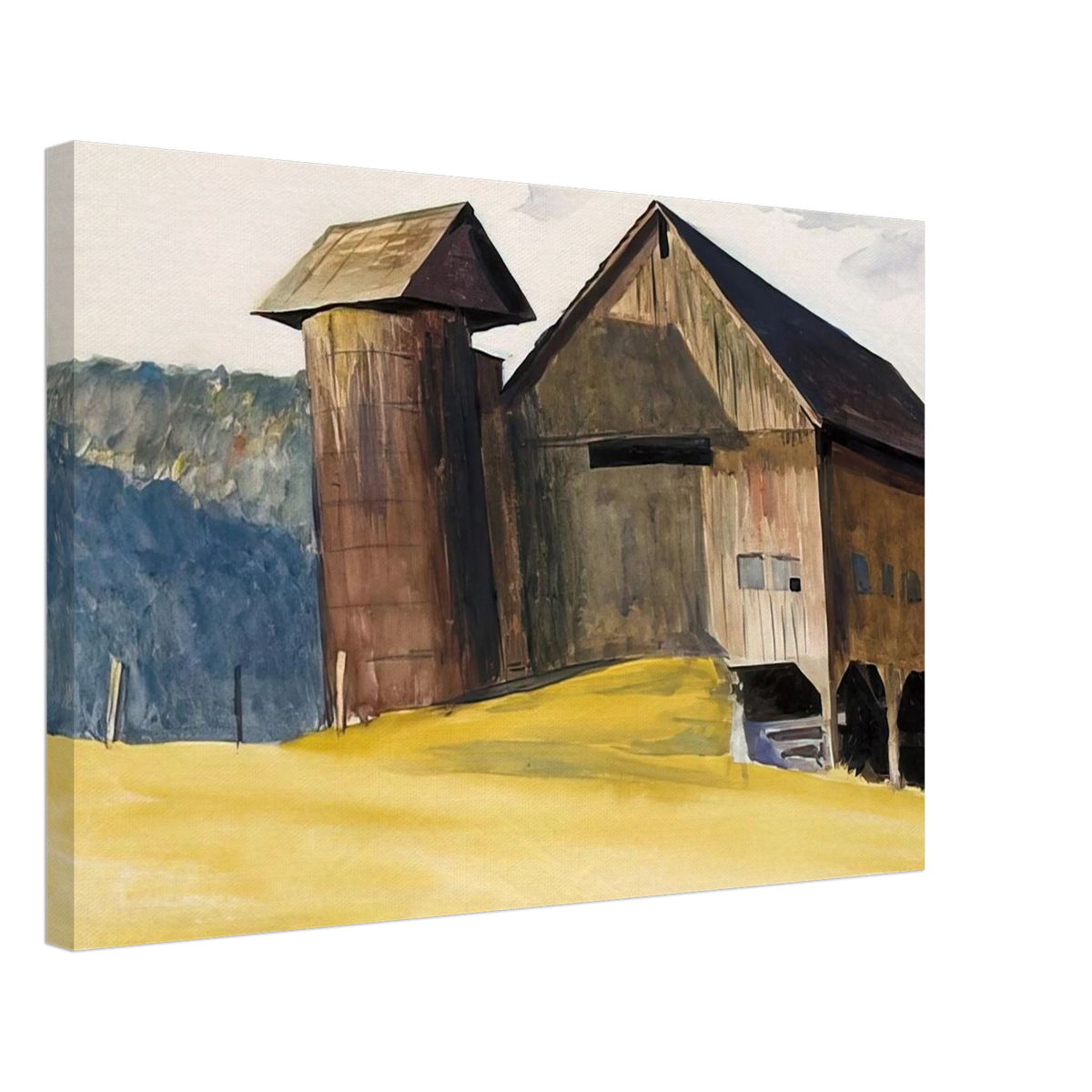 Barn and Silo, Vermont Canvas | Edward Hopper Canvas | Edward Hopper Print