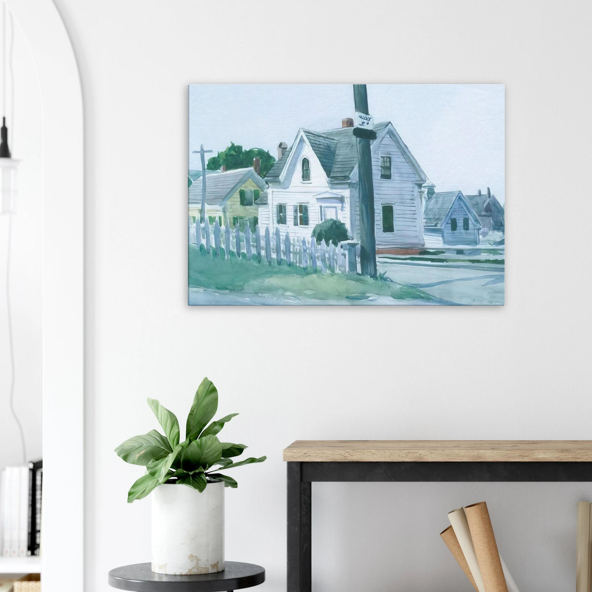 White House with Dormer Window Canvas | Edward Hopper Canvas | Edward Hopper Print