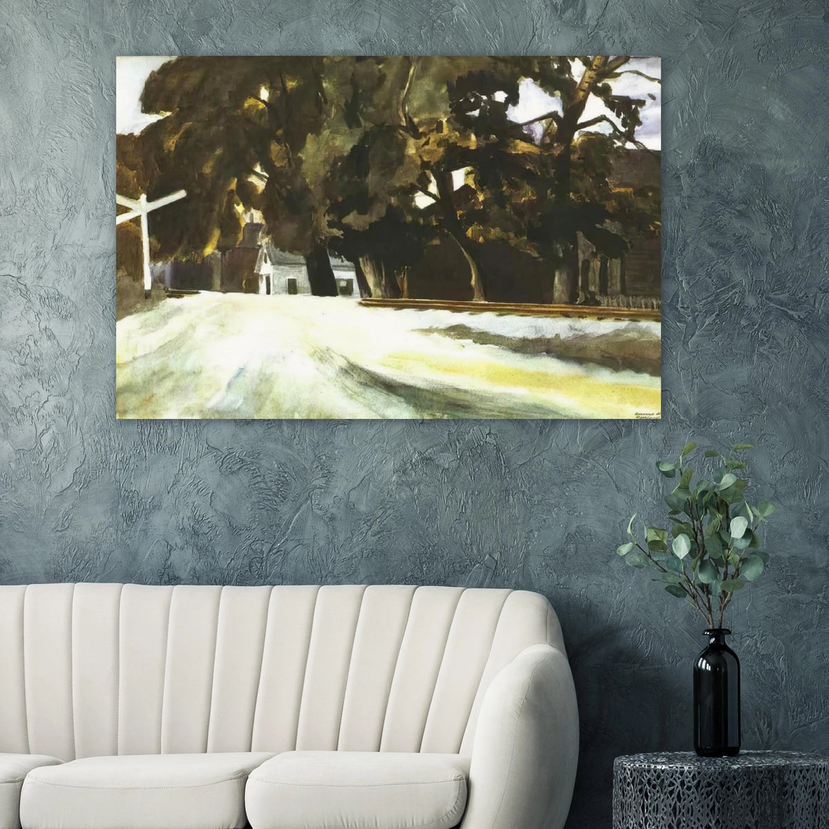Railroad Crossing Poster | Edward Hopper Poster | Edward Hopper Print