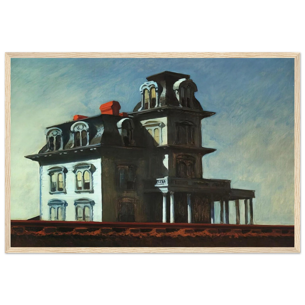 House by the Railroad Framed Poster | Edward Hopper Framed Prints Wall Art | Edward Hopper Print