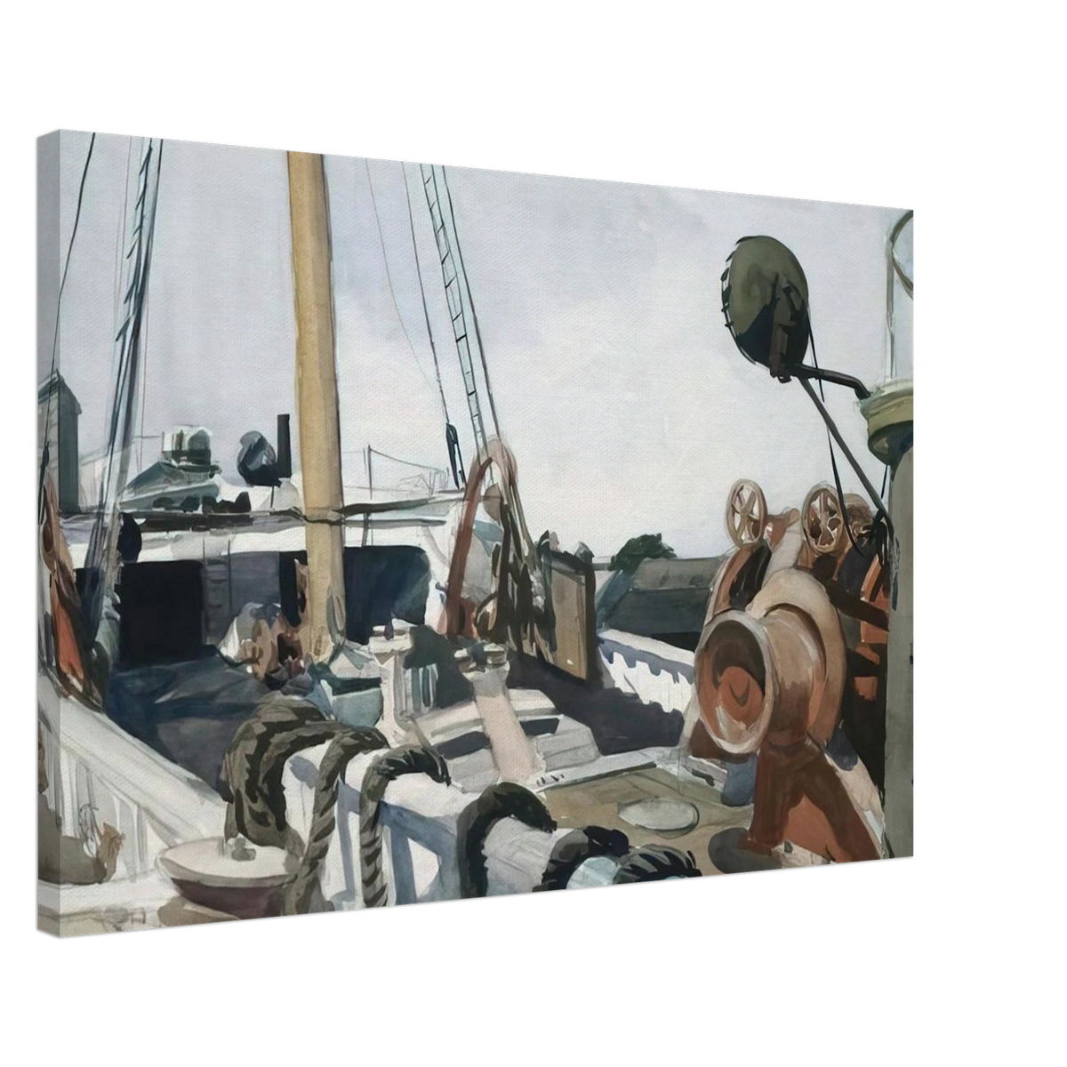 Deck of a Beam Trawler, Gloucester Canvas | Edward Hopper Canvas | Edward Hopper Print