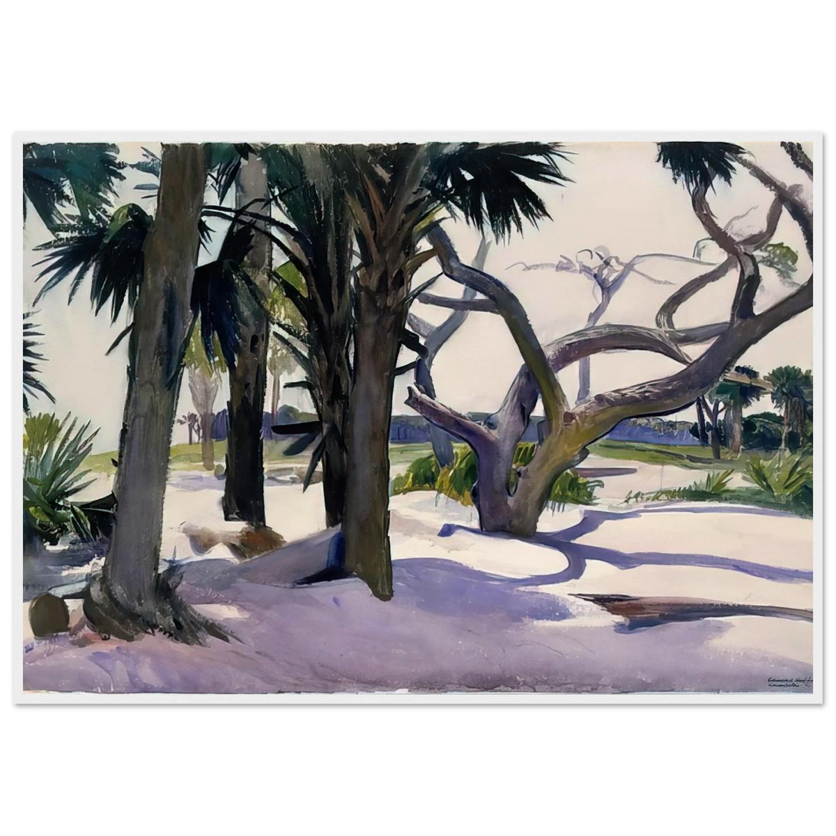 Folly Beach, Charleston, South Carolina Framed Poster | Edward Hopper Framed Prints Wall Art | Edward Hopper Print