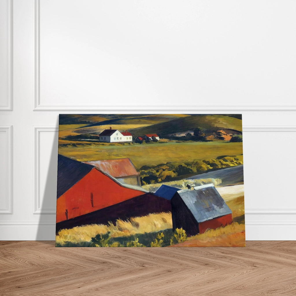 Cobbs Barns and Distant Houses Canvas | Edward Hopper Canvas | Edward Hopper Print