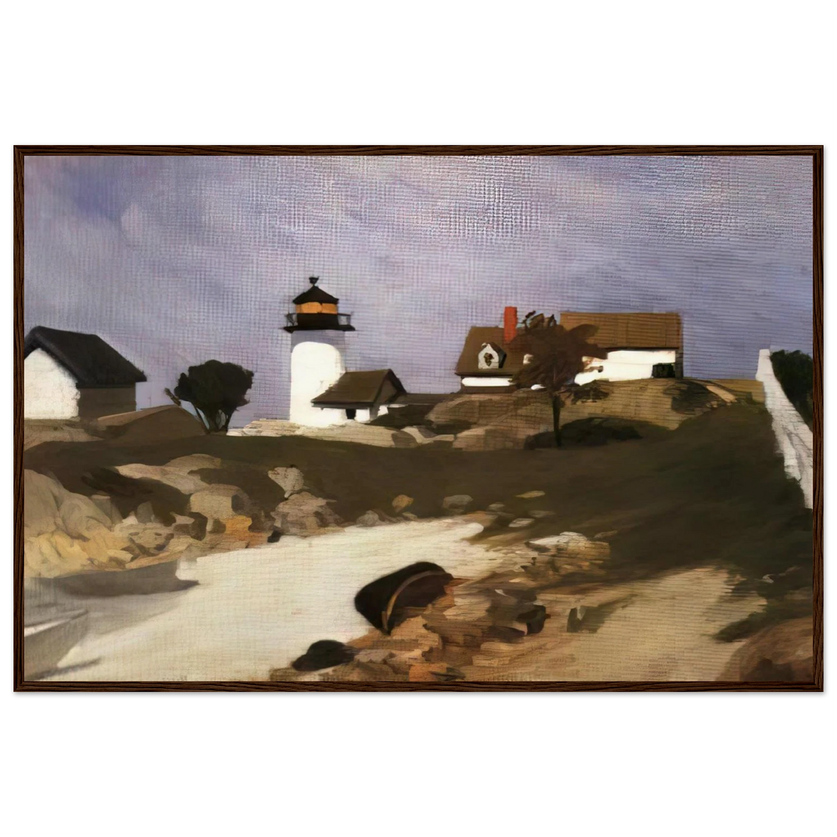 Squam Light Framed Poster | Edward Hopper Framed Prints Wall Art | Edward Hopper Print
