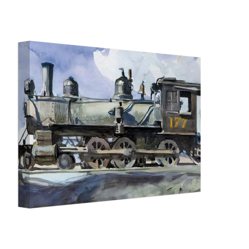 D. and R. G. Locomotive Canvas | Edward Hopper Canvas | Edward Hopper Print