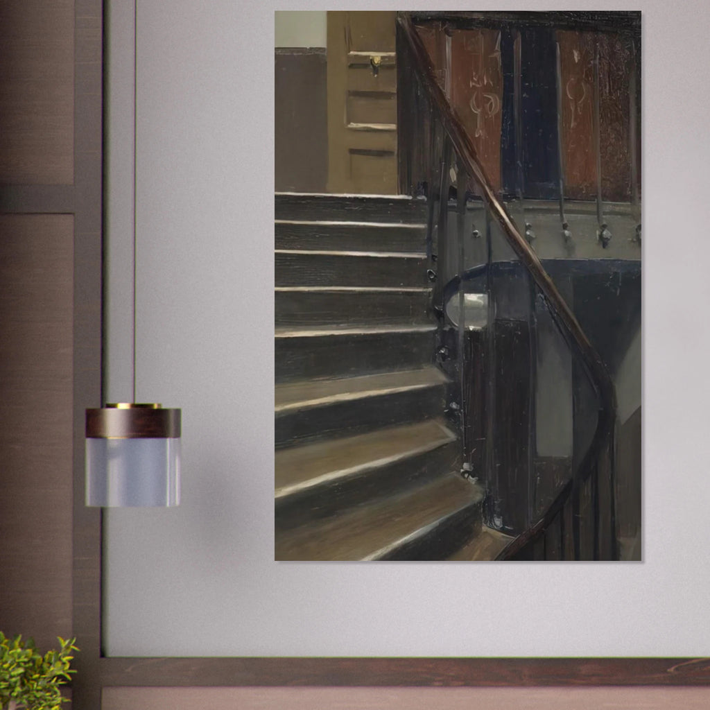 Stairway at 48 rue de Lille, Paris Poster | Edward Hopper Poster | Edward Hopper Print