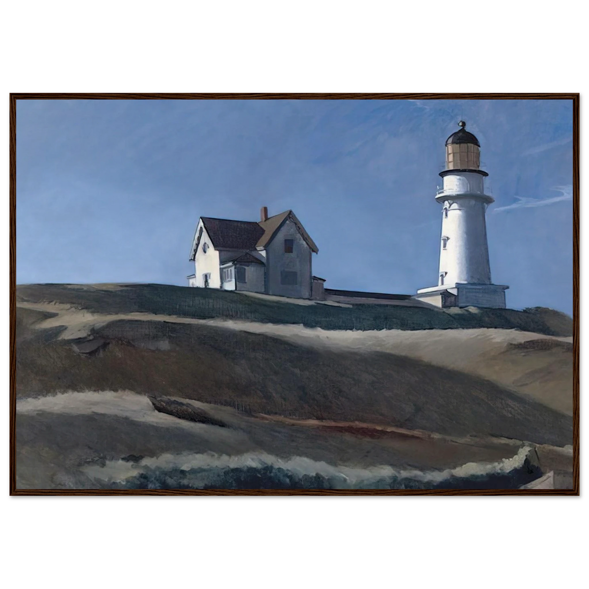Lighthouse HIll Framed Poster | Edward Hopper Framed Prints Wall Art | Edward Hopper Print