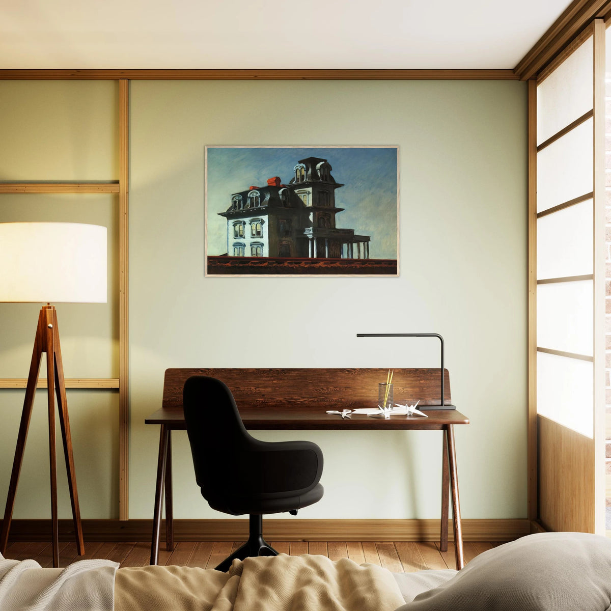 House by the Railroad Framed Poster | Edward Hopper Framed Prints Wall Art | Edward Hopper Print