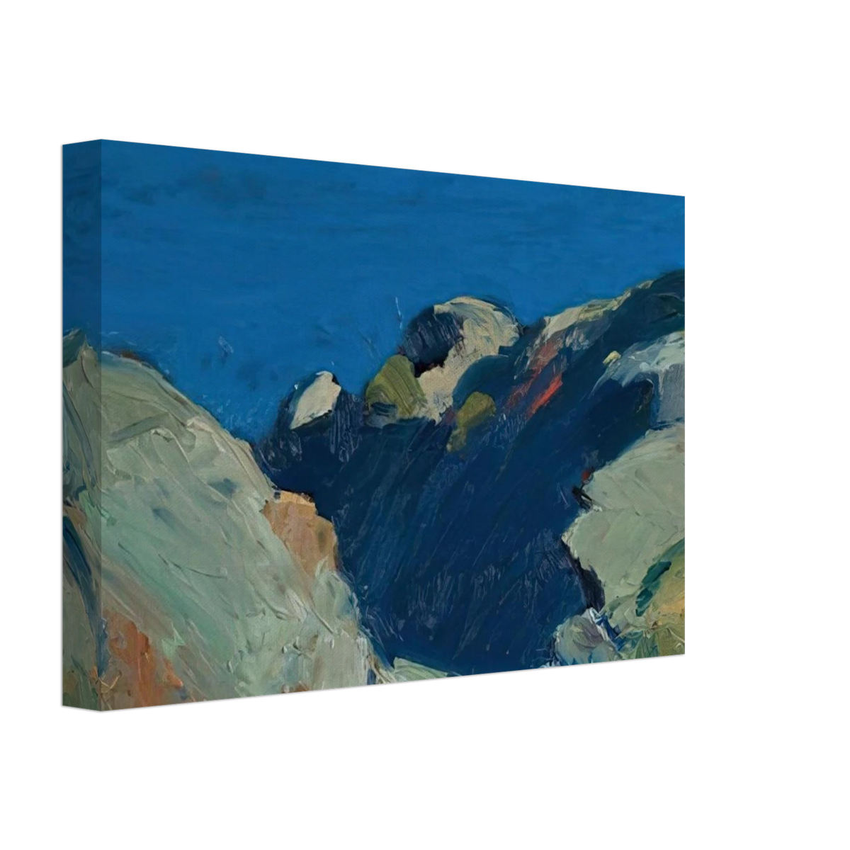 Rocks and Sea Canvas | Edward Hopper Canvas | Edward Hopper Print