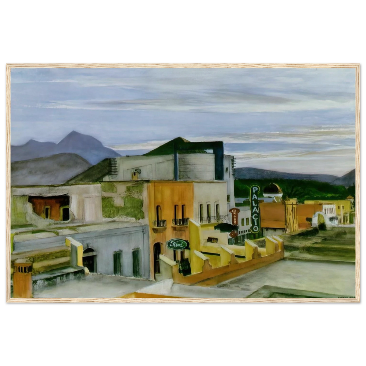 El Palacio Framed Poster | Edward Hopper Framed Prints Wall Art | Edward Hopper Print