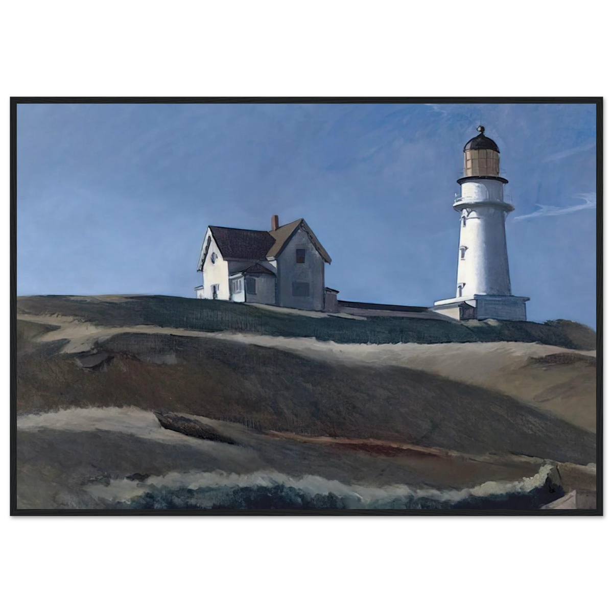 Lighthouse HIll Framed Poster | Edward Hopper Framed Prints Wall Art | Edward Hopper Print
