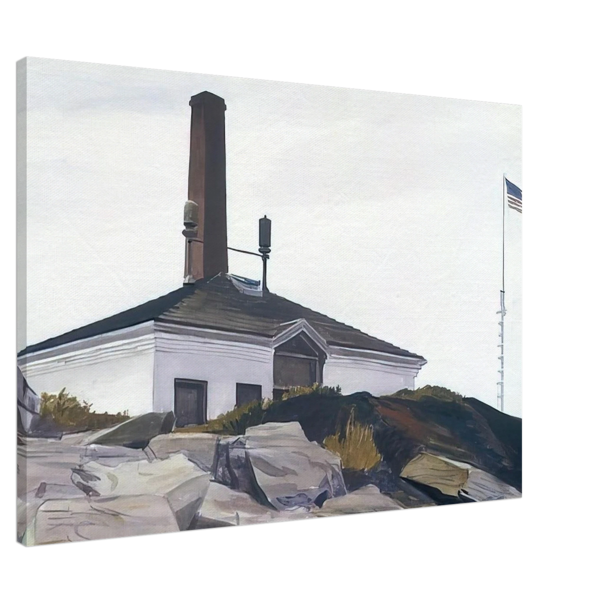 House of the Foghorn, I Canvas | Edward Hopper Canvas | Edward Hopper Print