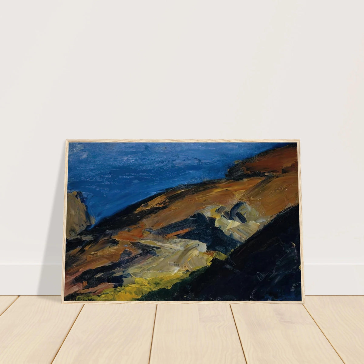 Rocks and Shore Framed Poster | Edward Hopper Framed Prints Wall Art | Edward Hopper Print