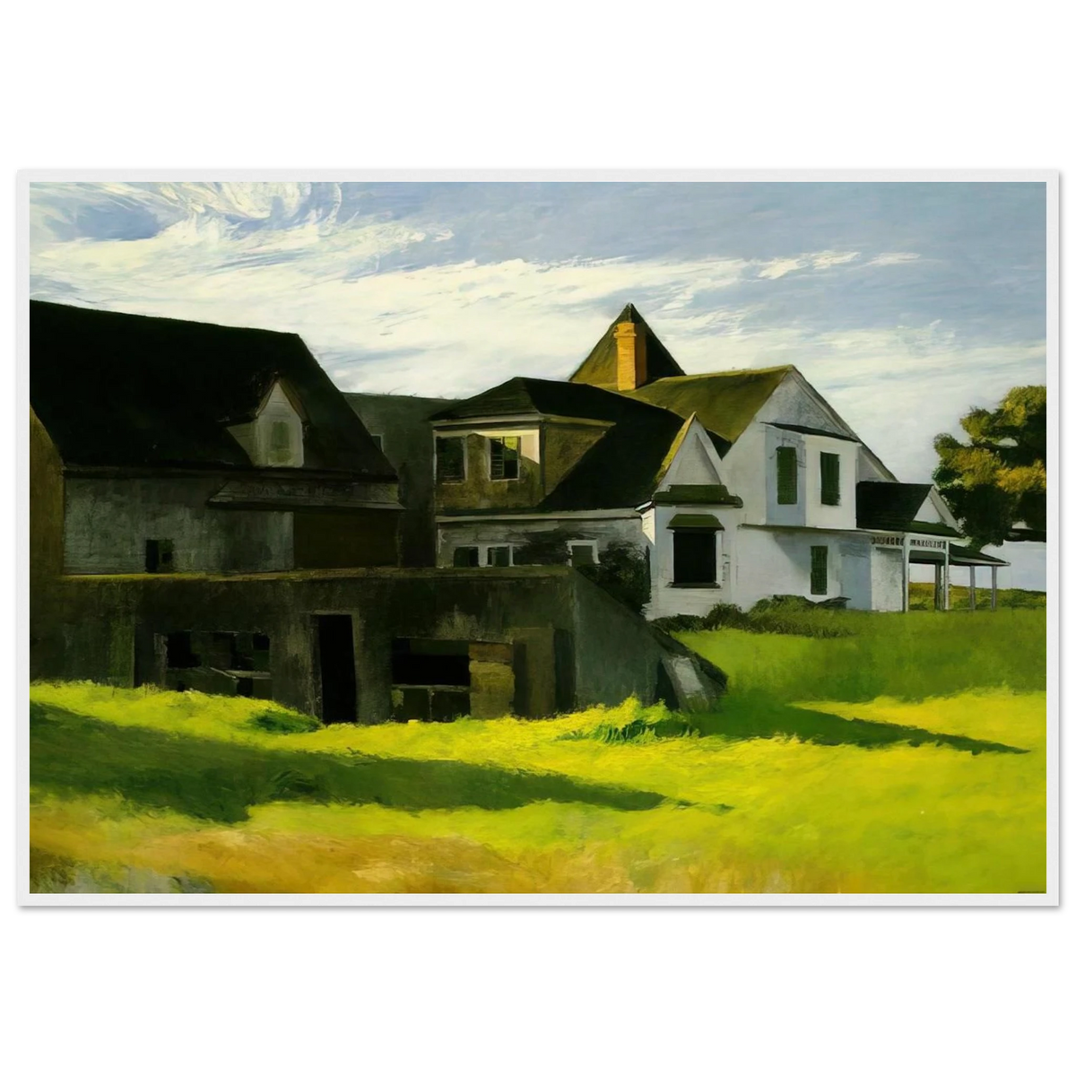 Cape Cod Afternoon Framed Poster | Edward Hopper Framed Prints Wall Art | Edward Hopper Print