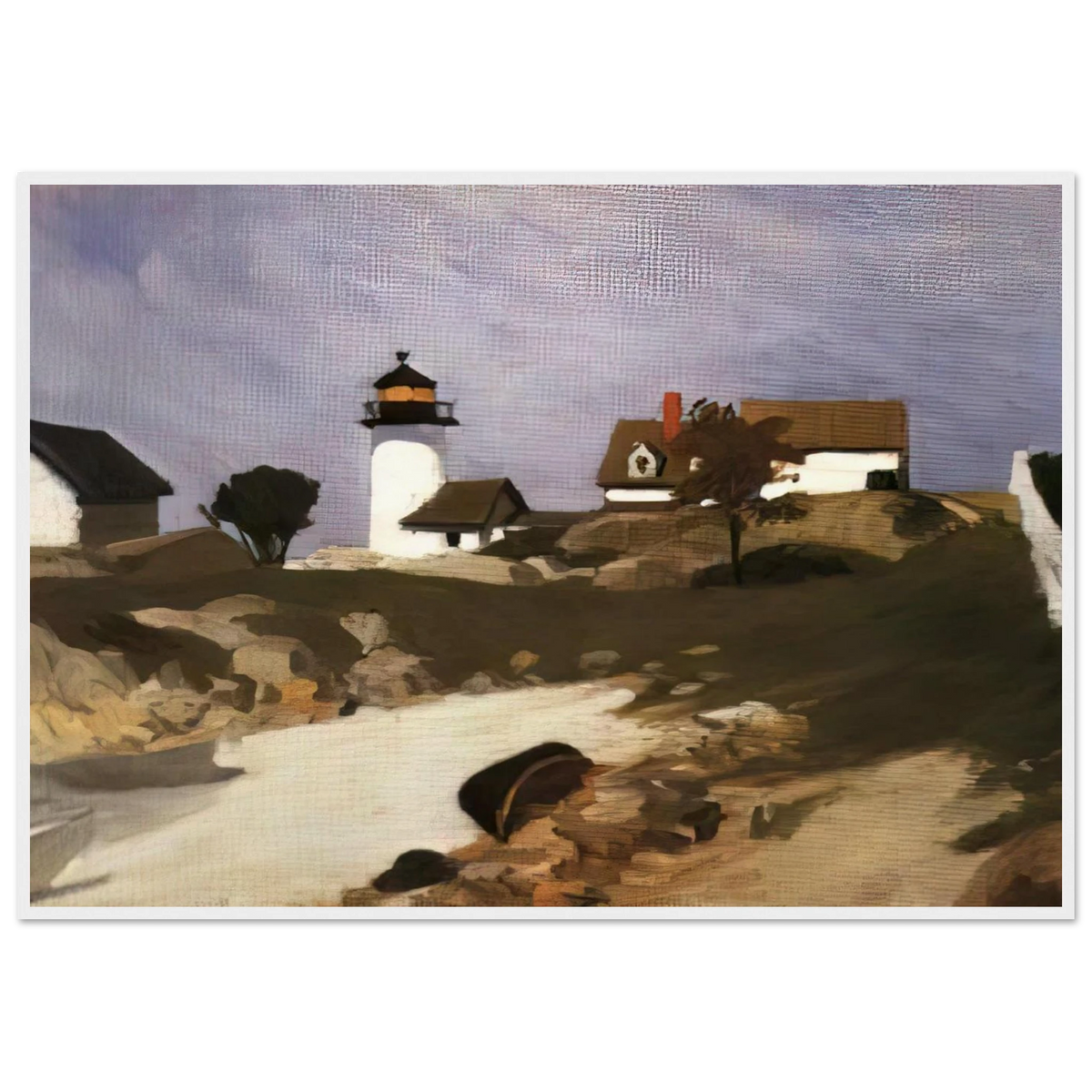 Squam Light Framed Poster | Edward Hopper Framed Prints Wall Art | Edward Hopper Print