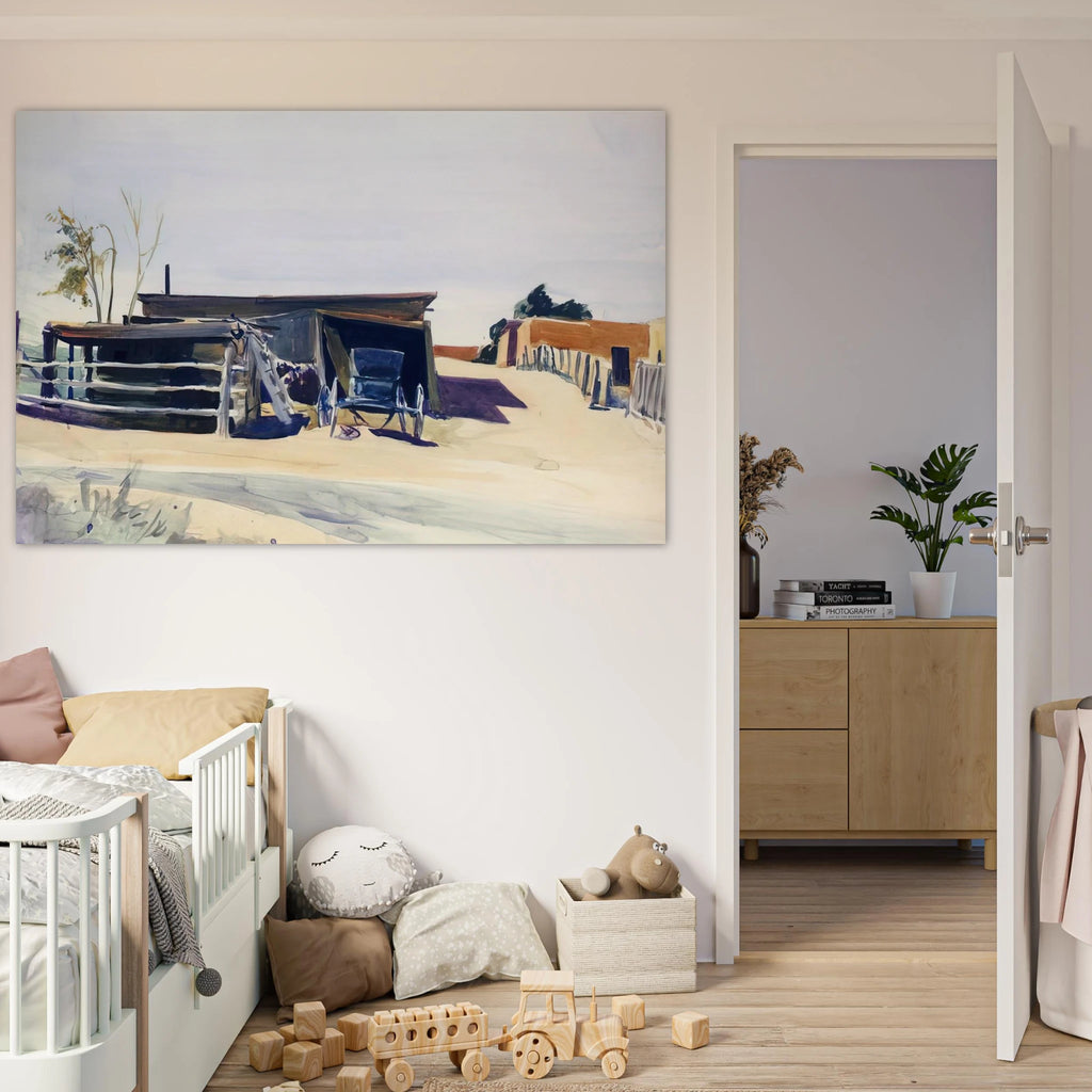 Adobes and Shed, New Mexico Poster | Edward Hopper Poster | Edward Hopper Print