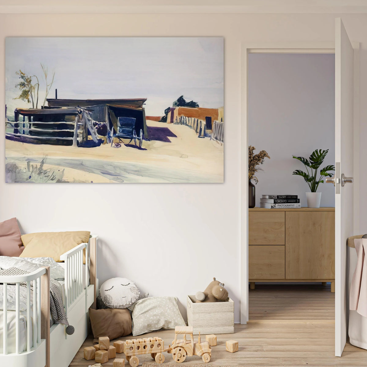 Adobes and Shed, New Mexico Poster | Edward Hopper Poster | Edward Hopper Print