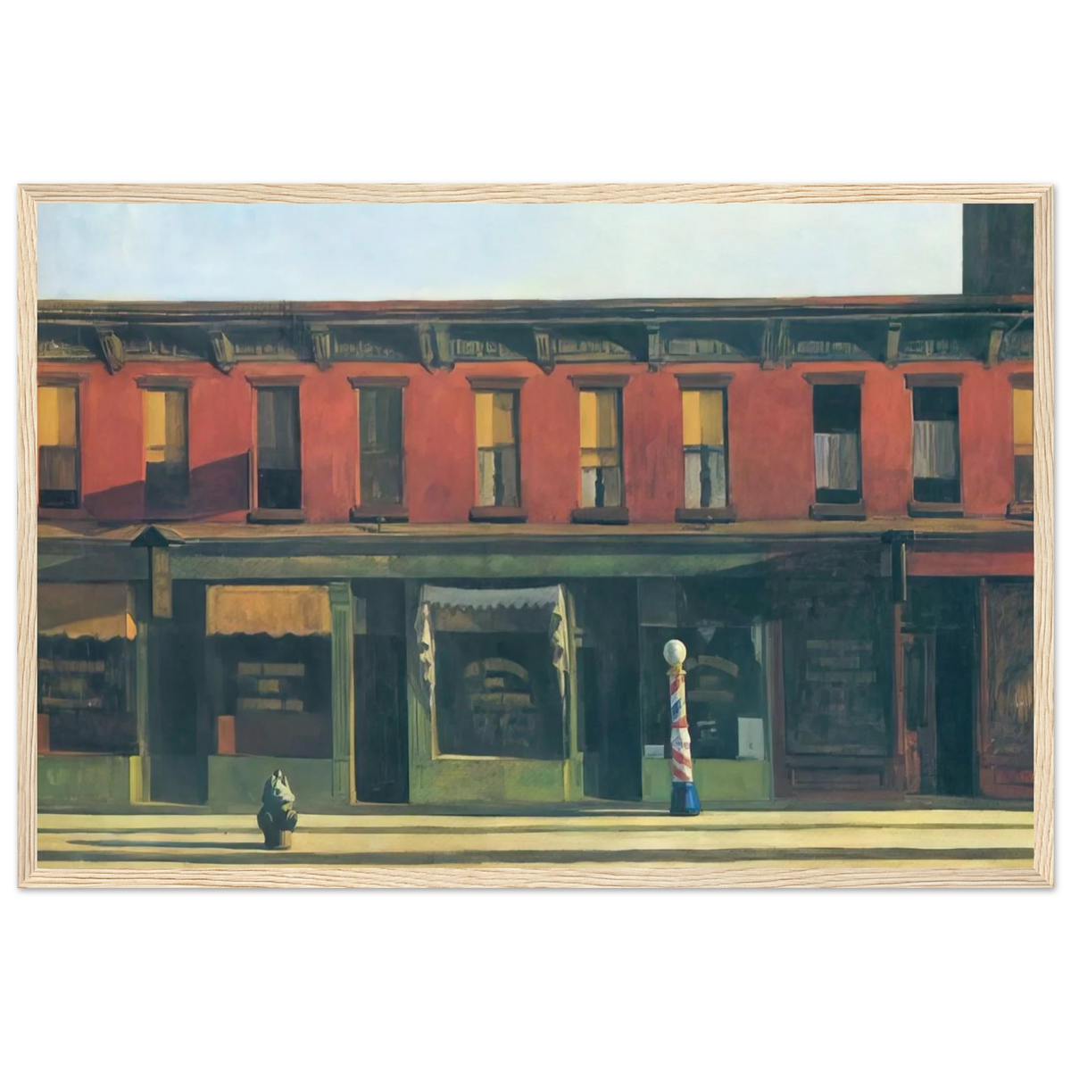 Early Sunday Morning Framed Poster | Edward Hopper Framed Prints Wall Art | Edward Hopper Print